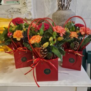 Christmas Flowers Giftbag